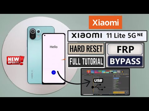 Xiaomi 11 Lite 5g Ne Frp Bypass Hyperos with Unlock Tool