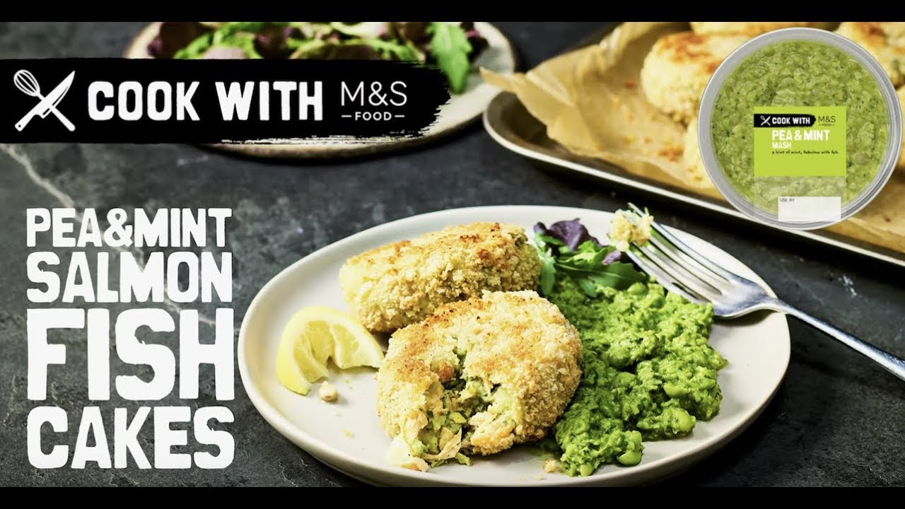 Watch video Chris' Quick Fishcakes with Pea & Mint Mash | Cook With... M&S FOOD Now Chris' Quick Fishcakes with Pea & Mint Mash | Cook With... M&S FOOD