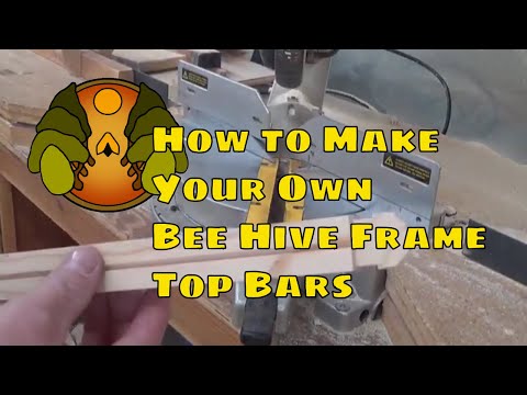 , title : 'How to Make Bee Hive Frame Top Bars'