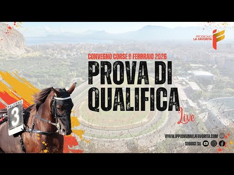 Live Prova di Qualifica del 9 Febbraio 2026 - 3 anni - Metri 1600