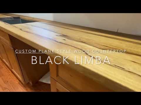 Custom Black Limba Countertops