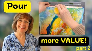 Watercolor Daisies: the THRILL of Pouring (technique explained)