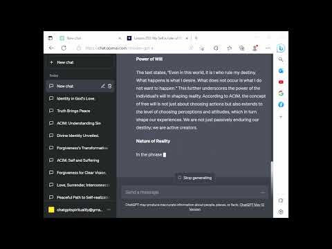 ChatGPT Spirituality ACIM Lesson 253 - My Self is ruler of the universe