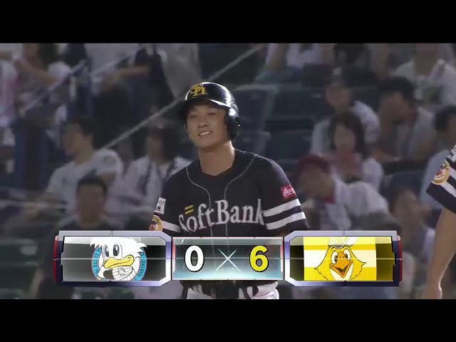 【1回表】猛攻はまだ終わらない!! ホークス・川島の2点タイムリー!!  2016/9/28 M-H