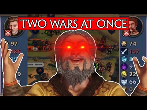 DEITY How To Defend Vs Early Hyper Aggression In Classical Era Vs 2 Civs - Civ 6 Kublai Khan Pt. 1