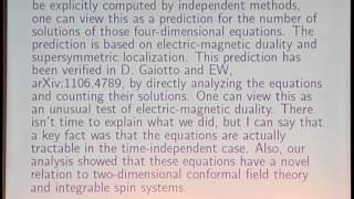 Edward Witten - Knot Invariants From Maximally Supersymmetric Yang-Mills Theory