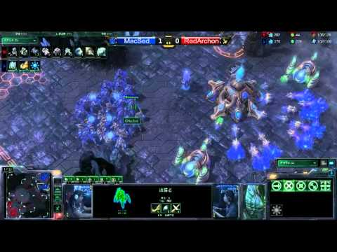 [3/4]2012 StarCraft II WCS Asia Finals_RedArchon vs.MacSed_敗部1