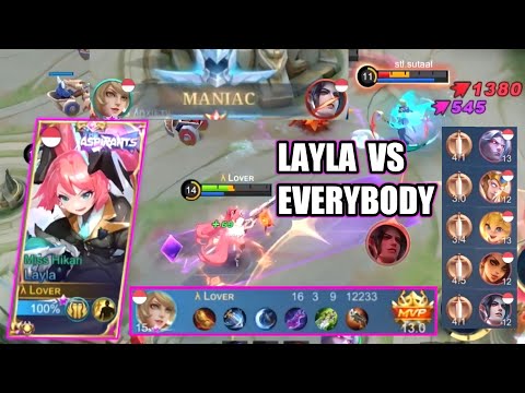 LAYLA MM TERSAKIT TAPI DILUPAKAN, MM JARAK JAUH BIKIN MUSUH NANGIS !! - MOBILE LEGENDS