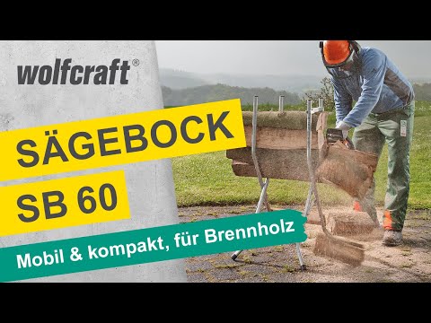 Sägebock SB 60: Der mobile und kompakte Sägebock für Brennholz | wolfcraft