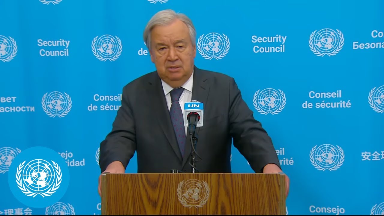 Middle East: Wholesale assault on international law - UN Chief's Media Stakeout | United Nations