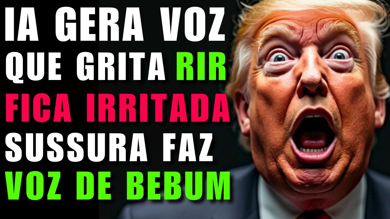NOVA IA DE VOZ MAIS SURREAL DO MUNDO COM EMOÇÕES REAIS l Elevenlabs NÃO tem isso!