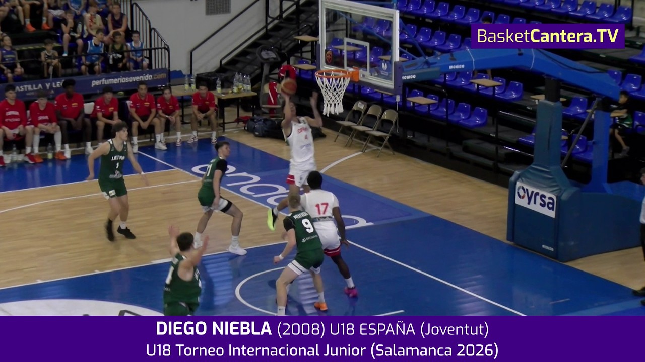 DIEGO NIEBLA (2008) Selec. U18 España (Joventut).- Torneo Internacional Junior (Salamanca 2026)