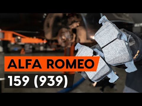 How to change front brake pads on ALFA ROMEO 159 (939) [TUTORIAL AUTODOC]