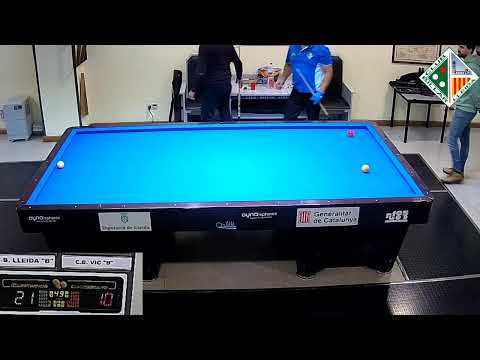 LLIGA CATALANA 3 BANDES 3aDIV - CB LLEIDA "B" vs CB VIC "B"