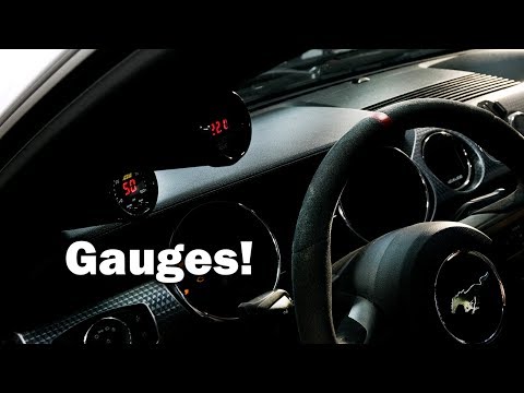 Mustang AEM Boost & Fuel Pressure Gauges Install
