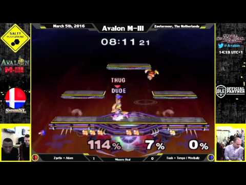 Avalon M-III - Zgetto + Adam Vs Faab + Tempo | Westballz - SSBM Doubles Winners Final