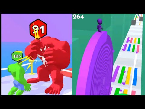 LAYER RUNNER 3D (vs) UP GRADE RUN 3D Satisfying ASMR Gameplay