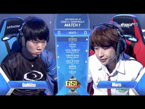 [2017 GSL Season 2]Code S Ro.4 Day1 GuMiho vs Maru