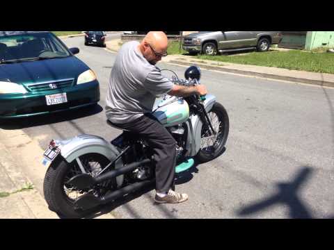 1945 74 cubic inch Flathead,  fresh motor Cold start.