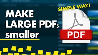 Compress PDF File (Simple tool!) When Too Large to Email