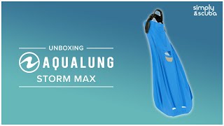 AquaLung Storm Max Fins | Unboxing | @simplyscuba