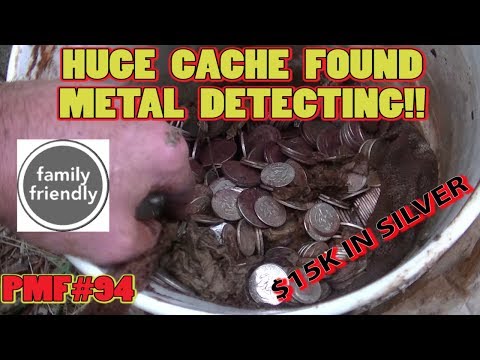 HUGE SILVER CACHE FOUND Metal Detecting | BIG SILVER!