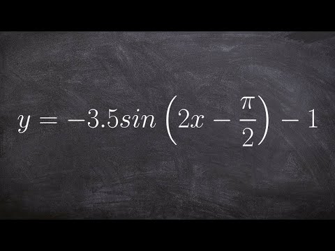 How to Find the Amplitude Period and Phase Shift of Sine
