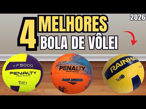TOP 4 Bolas de VÔLEI para INICIANTES e PROFISSIONAIS!