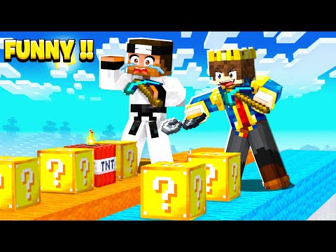 JACK CHALLENGED ME FOR LUCKY BLOCK RACE 😂