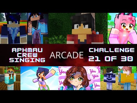 "APHMAU Crew's Epic Arcade Singing! Watch now!!" #aphmau #arcade #fanart #minecraft