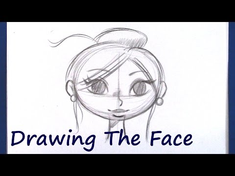 How to Draw A Cartoon Face  (Beginner Level)