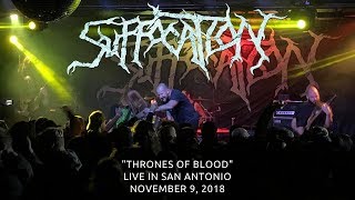 Suffocation "Thrones of Blood" live in San Antonio 11/9/18