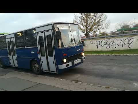 IKARUS 260 BPO-147 BKV BKK UTAZÁS A 109 BUSZ RETRÓ BUSZ JÁRATÓL EZ BUSZ MEGÁLLÓBAN