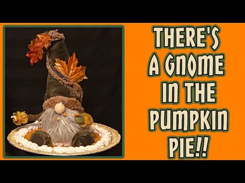 Gnome in pumpkin pie no sew Tutorial