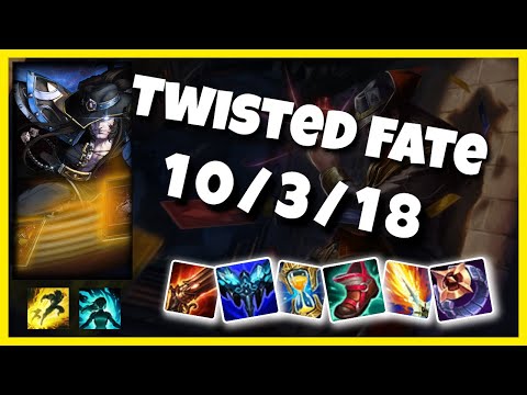 Twisted Fate vs Pantheon KOREAN Challenger MID (10/3/18) - v11.5