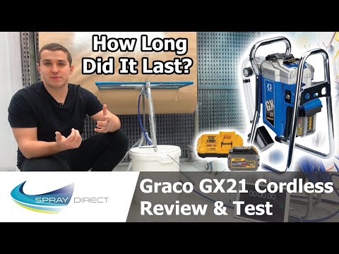 Graco GX21 Cordless Review & Test   How Long Do The Batteries Last?