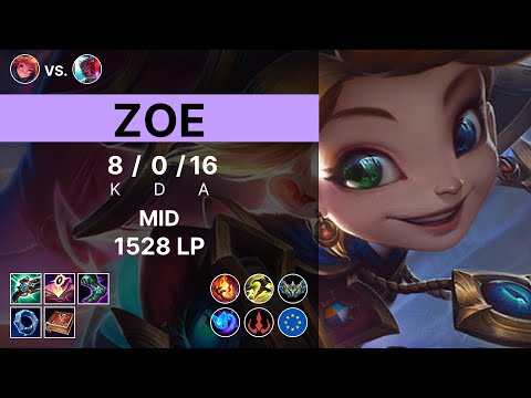 Zoe Mid vs Yone - 1528 LP Challenger - EUW 15.12