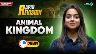 Animal Kingdom | CBSE Class 11 Biology | Full Chapter in 2️⃣0️⃣ Mins | Rapid Revision Series