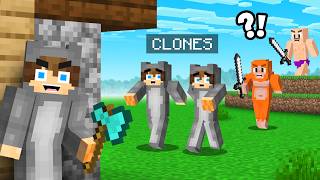 Using CLONES to Prank My Friends In Minecraft Hunters vs Speedrunner...