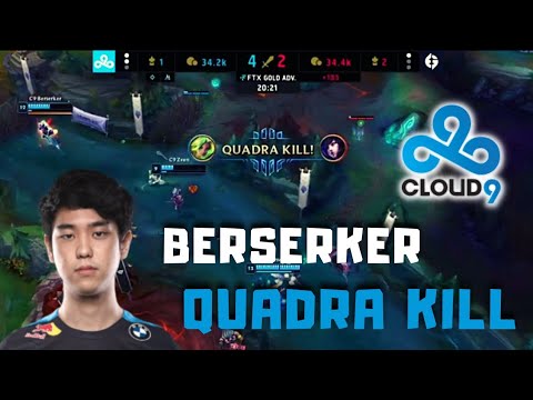 Berserker Quadra Kill Zeri on LCS Playoffs - C9 vs EG