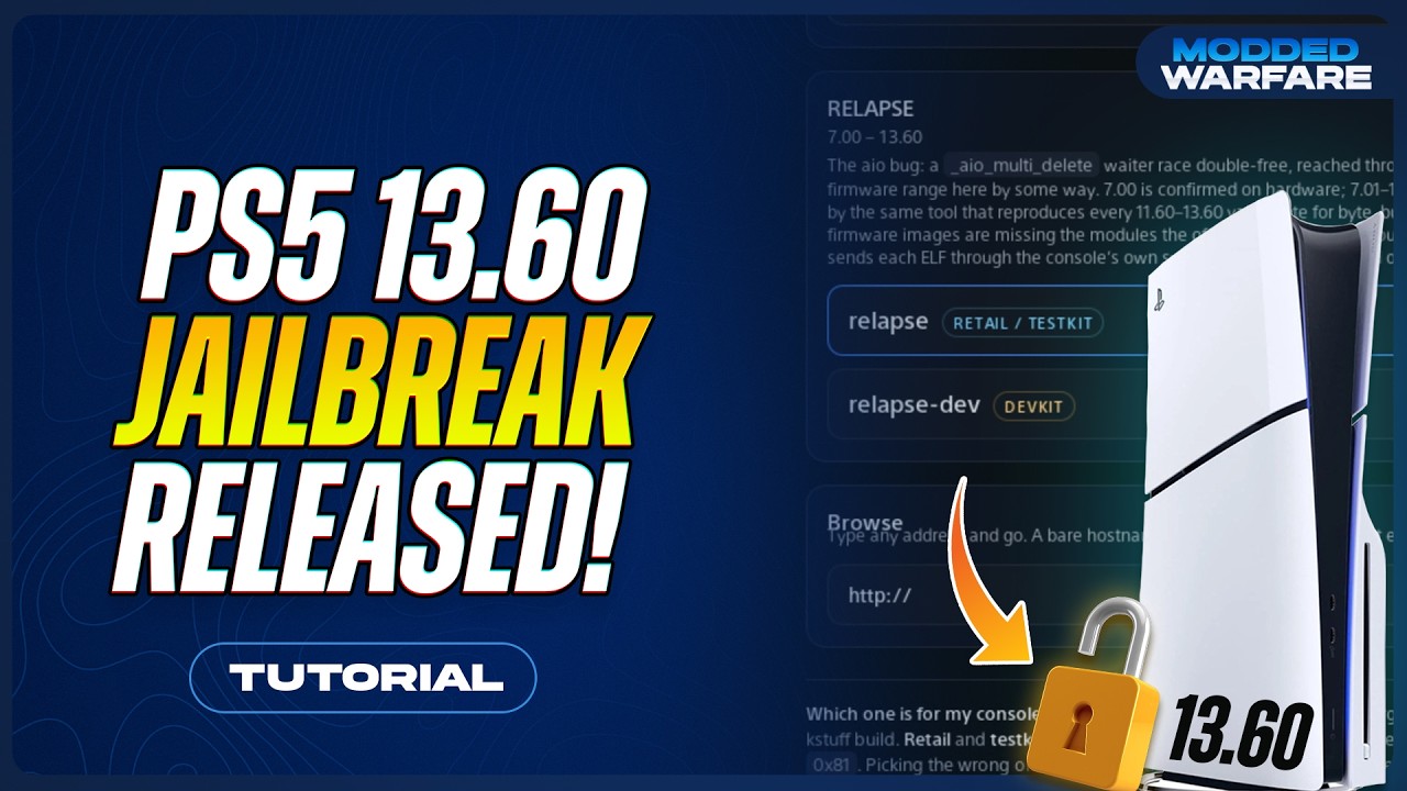 PS5 13.60 Relapse Jailbreak Released! (Overview & Setup)