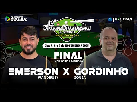 Final do Open de Sinuca em Tenente Ananias RN - Gordinho x Emerson #sinucaaovivo #sinuca #snooker