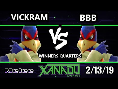 S@X 289 SSBM - Vickram (Falco) Vs. BBB (Falco) - Smash Melee Winners Quarters
