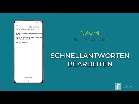 Schnellantworten bearbeiten (SMS) - Xiaomi [Mi Nachrichten]