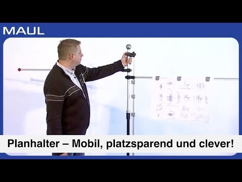 Artikelvideo 1 für MAUL Planhalter DIN A0 schwarz Rollenfuß, 1 St., Artikelnummer 151980