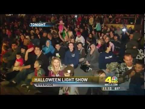 NBC Channel 4 News (Los Angeles Local KNBC) - 2011 Halloween Light Show
