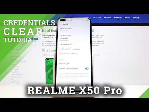 How to Clear Credentials in Realme X50 Pro- Delete All Licenses