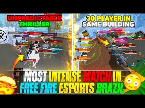 MOST INTENSE MATCH IN FREE FIRE ESPORTS BRAZIL🇧🇷| BRAZIL BEST FREE FIRE ESPORTS MATCH |FREE FIRE MAX
