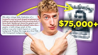 This AI T-Shirt Design Has Made me Over $75,000... Copy It!