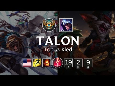 Talon Top vs Kled - NA Challenger Patch 8.21